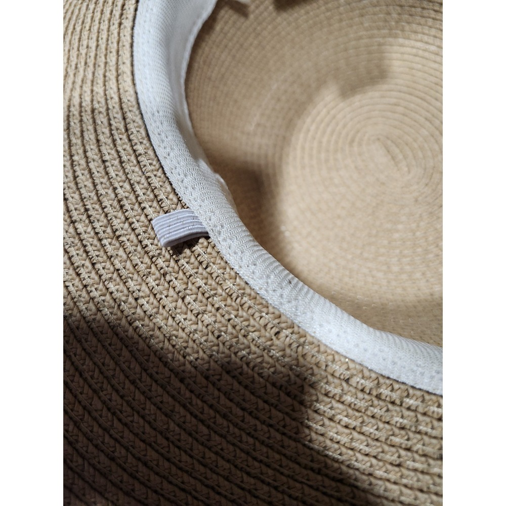 Wide Brim Floppy Summer Sun Beach Hat Derby Vacation elegant paper weave black - Picture 12 of 16